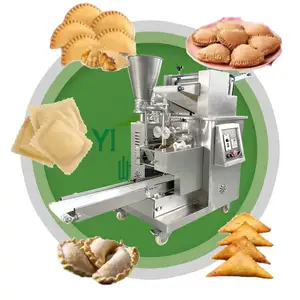 Automatic new curry puff forming dumpling filling machine empanada make electric pierogi maker machine samosa making machine