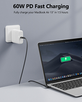 Câble de charge rapide USB C SUNGUY 60W 90 degrés 2M 3A PD, câble de données et d'alimentation USB C, câble de type C pour téléphones et ordinateurs portables