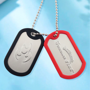 China Manufacturers Quality Wholesale Price Dogtag Usa Shiny Stainless Steel Spec Dog <strong>Tags</strong> - Product Image 2