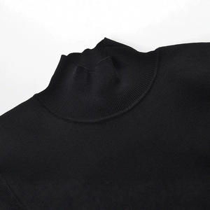 Abito da donna a <span class=keywords><strong>maniche</strong></span> <span class=keywords><strong>lunghe</strong></span> con collo alto in maglia, tinta unita, sexy, slim-fit, con <span class=keywords><strong>schiena</strong></span> <span class=keywords><strong>scoperta</strong></span>, novità Primavera Autunno 2026 - Product Image 4