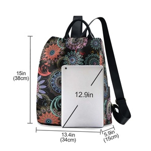 Fashion Boho Ethnic Bohemian Custom Logo Students Schoolbag <b>Backpack</b> Purse Shoulder Women's <b>Backpacks</b> for Women - Product Image 3