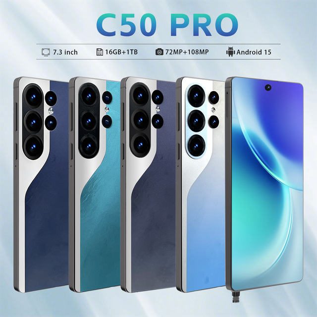 Camon 50 Téléphone Techno Camon 50 Pro Max Phone Big Screen 7.3 Inch 16+1tb 5g Smartphones