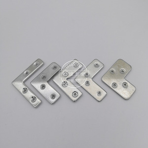 Support d'angle en aluminium, 2 mm, zingué, pour portes, fenêtres, décoration de la maison, accessoires de quincaillerie - Product Image 2