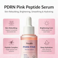 Sérum PDRN coréen pour soins de la peau en marque propre, sérum réparateur de la peau à l'ADN de saumon, sérum éclaircissant pour un éclat rose, sérum anti-âge, sérum rajeunissant pour la peau