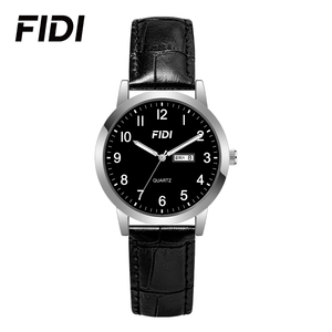 Reloj de Cuarzo Minimalista FIDI para Adolescentes, Correa de Silicona y Cuero, Resistente al Agua, con Función de Fecha, Reloj de Pulsera Informal para Estudiantes, Venta al Por Mayor - Product Image 1
