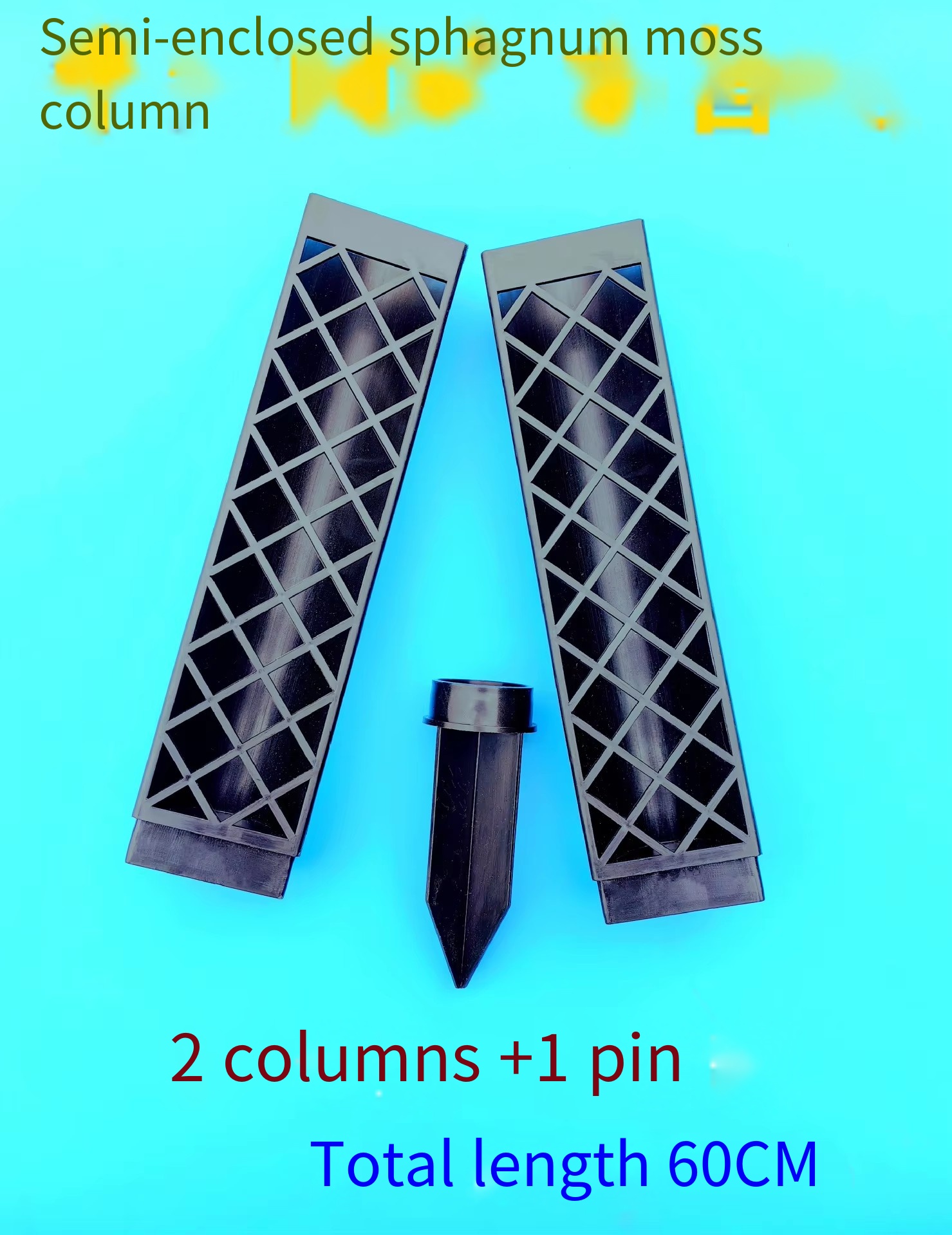 Noir 2 piliers + 1 broche