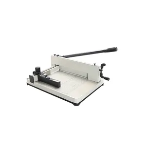 Desktop Handbediening Handmatige Cy858a3 17Inch Formaat Vel Zware Papier Snijmachine Met 40Mm Dikte