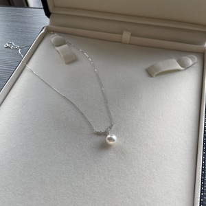 Collier pendentif en argent pur S925, design simple et exquis avec diamant étincelant en forme de feux d'artifice, collier polyvalent, petit collier de perles frais - Product Image 3