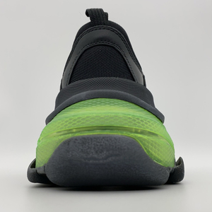 Chaussures de marche et de course décontractées pour hommes en cuir véritable noir de luxe, résistantes aux chocs, antidérapantes, toutes saisons, saines - Product Image 2