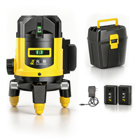 Niveau laser portable étanche 360 degrés 5 lignes haute précision, outil laser vertical pour la rénovation intérieure et extérieure