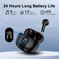 Audífonos Inalámbricos Bluetooth 2025 con Logo Personalizado, Pantalla LED, Manos Libres y Estilo Air Earphone