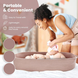 KUYUE Panier à <span class=keywords><strong>langer</strong></span> pour <span class=keywords><strong>commode</strong></span>, paniers pour nouveau-nés, <span class=keywords><strong>table</strong></span> à <span class=keywords><strong>langer</strong></span> portable pour <span class=keywords><strong>commode</strong></span>. - Product Image 6