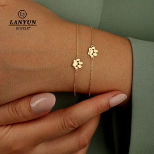 Mignon Paw Print Nom <span class=keywords><strong>Bracelet</strong></span> Pet Memorial Bijoux <span class=keywords><strong>Personnalisé</strong></span> Élégant <span class=keywords><strong>Chien</strong></span> <span class=keywords><strong>Patte</strong></span> Nom <span class=keywords><strong>Bracelet</strong></span> - Product Image 1