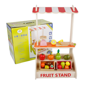 Mini cuisine pour enfants jouer maison <span class=keywords><strong>jouet</strong></span> en bois Simulation fruits <span class=keywords><strong>Mobile</strong></span> commodité voiture fille cadeau d'anniversaire - Product Image 3
