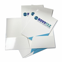 Carpeta de presentación A4 con 2 bolsillos, carpeta de presentación con logotipo de empresa de impresión personalizado, barata