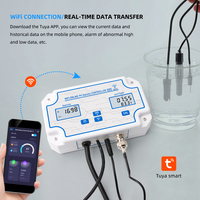Harga Pabrik Meteran PH Portabel Tiga-dalam-Satu Koneksi WiFi Tuya Akurasi 0.1 Resolusi 0.01 PH 0.00-14.00 Meteran Suhu