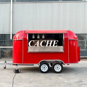 Camion de restauration mobile professionnel rouge pour voyages en famille, avec fonction camping-car, café, boulangerie et cuisine - Product Image 5