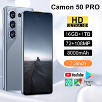 Teléfono Inteligente Camon 50 PRO 5G LTE 2026, Pantalla AMOLED HD de 7.3 Pulgadas, Batería de 8000 mAh, 16 GB + 1 TB, Octa Core, Android 14, Desbloqueado Globalmente, Doble SIM