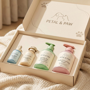 Ensemble d'emballages personnalisés pour soins d'animaux de compagnie, flacon de shampoing pour animaux de compagnie de 400 ml, flacon de gel douche, flacon cosmétique pour toilettage - Product Image 2