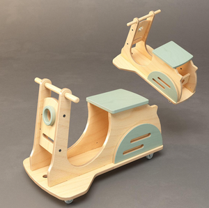 Cheval à enfourcher en bois pour enfants, inspiré de Montessori, personnalisable - Product Image 6