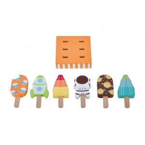 <span class=keywords><strong>Cuisine</strong></span> Bébé Éducation Précoce Simulation pour Enfants Amusant Jeu de Crème Glacée en Bois pour Enfants - Product Image 5