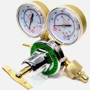 Kit de Regulador de Presión y Manómetro de Oxígeno de Estilo Americano, Totalmente de Cobre, para Soldadura y Corte con Acetileno, Hecho de Latón - Product Image 2
