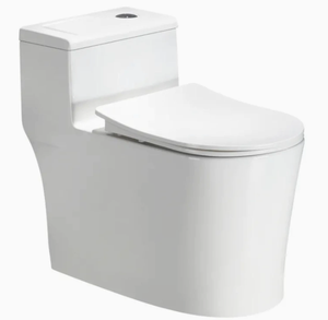 WC public commercial en céramique, deux pièces, pour toilettes de centre commercial, sanitaire - Product Image 1