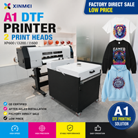 Imprimante DTF XINMEI 60cm A1 à double tête I1600 I3200 XP600, impression directe sur film, certification CE, support 2 ans, directement de l'usine