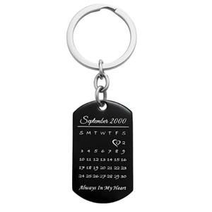 Oneway <b>Key</b> Chain <b>Key</b> <b>Ring</b> Photo Printing Lovers Sublimation Couple Keychain <b>Custom</b> Logo Valentines Gift - Product Image 2