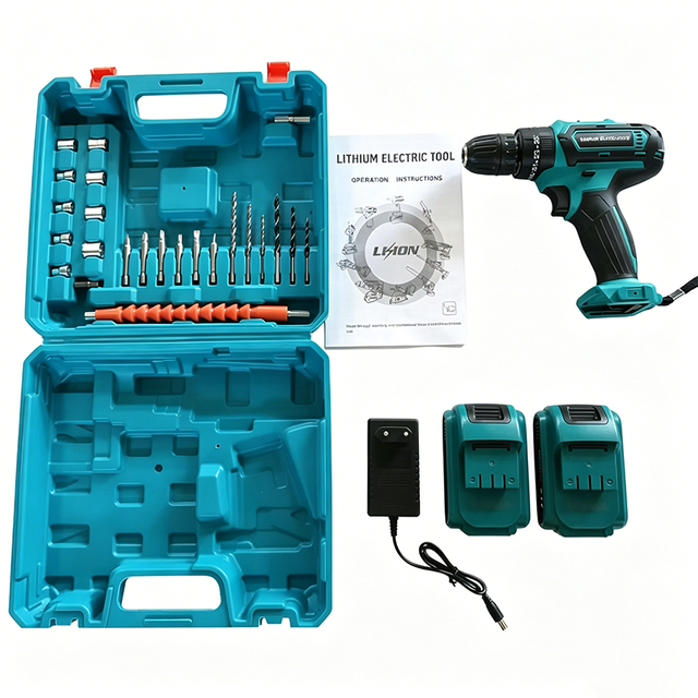 OEM/ODM Factory Direct Sales Household Use Mini Screwdriver Portable Battery-Powered Impact Drill Brush Tool Sets Variable Speed