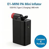 E1-MINI-PA Mini Bicycle Brushless Motor Electric Inflator Pump High Pressure Bike Tire Inflator for Road and Mountain Cycling