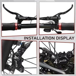 BUCKLOS 4 Pistons Vélo <span class=keywords><strong>Frein</strong></span> Hydraulique CNC 850/1630mm <span class=keywords><strong>VTT</strong></span> <span class=keywords><strong>Frein</strong></span> À <span class=keywords><strong>Disque</strong></span> Costume Avant 850mm Arrière 1630mm Vélo <span class=keywords><strong>Frein</strong></span> Hydraulique Ensemble - Product Image 5