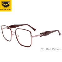 Gafas de Metal y Acetato FEROCE Pretty Lady, Monturas Ópticas de Lujo, Alta Calidad, Nuevo Diseño de Gafas MF7772, a la Moda