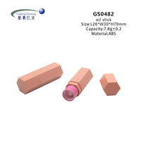 Marque privée personnalisée 7.8g Blush Stick Container Hexagon Shape Foundation Stick Tubes Vente en gros