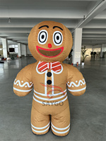 Usine noël personnalisé couleur fête gonflable père noël renne pain d'épice homme Costume gonflable mascotte Costume