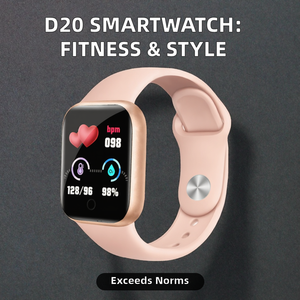 Reloj Inteligente D20 con Pulsera Inteligente, Monitor de Actividad Física, Resistente al Agua IP67, Pantalla TFT, Correa de Silicona, Bajo Consumo de Energía, Pulsera Deportiva D20S - Product Image 2