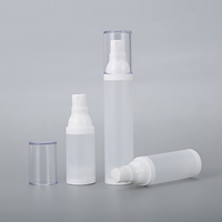 Emballage cosmétique, flacon pompe sans air en plastique givré, scellé, vide, 15/30/50 ml, flacon pour lotion