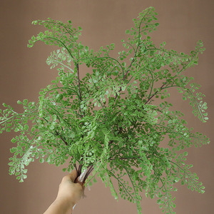 Planta Artificial de Helecho Ruilisi, Plástico, Decorativa para Interiores y Exteriores, Vegetación para el Hogar, Sala de Estar, Arreglos Florales - Product Image 4