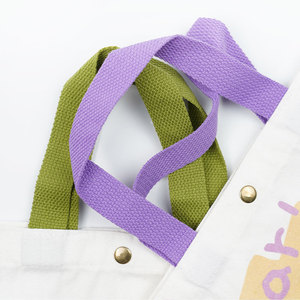 2025 Wholesale Custom Reusable <b>Foldable</b> Mini Tote Shopping <b>Bag</b> New Fashion Canvas Handbag for Women - Product Image 3