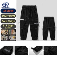 Pantalon de jogging ample vintage de haute qualité personnalisé, 100% polyester, fermeture à cordon, plusieurs poches, taille plus, pour hommes