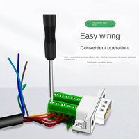 Cable RS232 RS485 Terminales de ruptura Sin soldadura Nuevo tipo Conector Ethernet DB9 Conector macho de 9 pines DB9 Conector macho