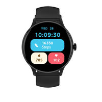 Reloj Inteligente Impermeable IP68 con Pantalla Redonda de 1.26 Pulgadas, Llamadas por BT, 123 Modos Deportivos, Frecuencia Cardíaca, Linterna, Voz AI