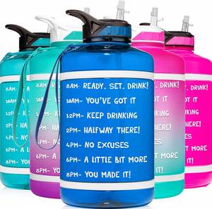 Custom Logo 3.78L 2.2L Motivational Sports Bottle Leak-Proof <b>Drinking</b> <b>Jug</b> Motivational Gallon Water Bottle with Time Marker - Product Image 3