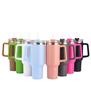 40oz 304 Stainless Steel <b>Double</b> <b>Wall</b> Vacuum Insulated Travel Mug Handle LED Temperature Display Microwave Safe BPA Free - Product Image 1