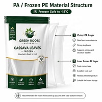 Sachet Doypack personnalisé imprimé, emballage alimentaire surgelé, sac plastique haute barrière refermable avec fermeture éclair pour mélange de légumes