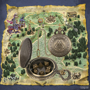 Juego de Dados Poliédricos de 7 Piezas, Hechos a Mano, de Lujo, Modernos, para Dungeons and Dragons, con Núcleo Líquido Ojo de Dragón, Ecológicos, con Bordes Afilados de Metal - Product Image 3