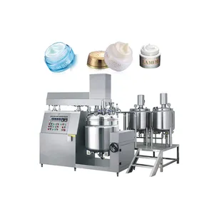 Factory Price 200l Hydraulic Lifting Vacuum Emulsifying Liquid Soap Making Machine Cosmetic Cream Detergent Homogenizer Mixer
