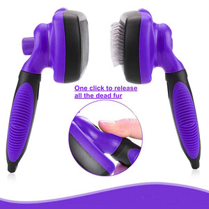 热卖宠物美容工具狗猫长针自清洁滑板机宠物毛刷 - Product Image 5