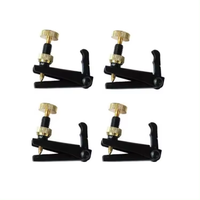 Black 4/4 3/4 1/2 1/4 Violin Fine Tuner Strings Hook Pegs Violin String Plate for Stringed Instrument Accessories