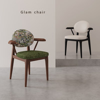 Fauteuil lounge au design rétro du milieu du siècle, durable, avec revêtement en cuir PU et pieds en chêne massif pour l'ameublement de la maison